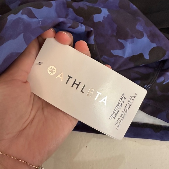 ATHLETA Conscious Crop Bikini Top A-C size L SOLD OUT! - Picture 4 of 5